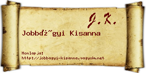 Jobbágyi Kisanna névjegykártya